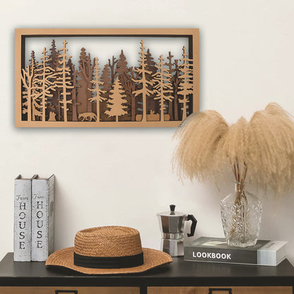 Forest Tree Isolated Wooden Decoration Wall Hanging Decoration