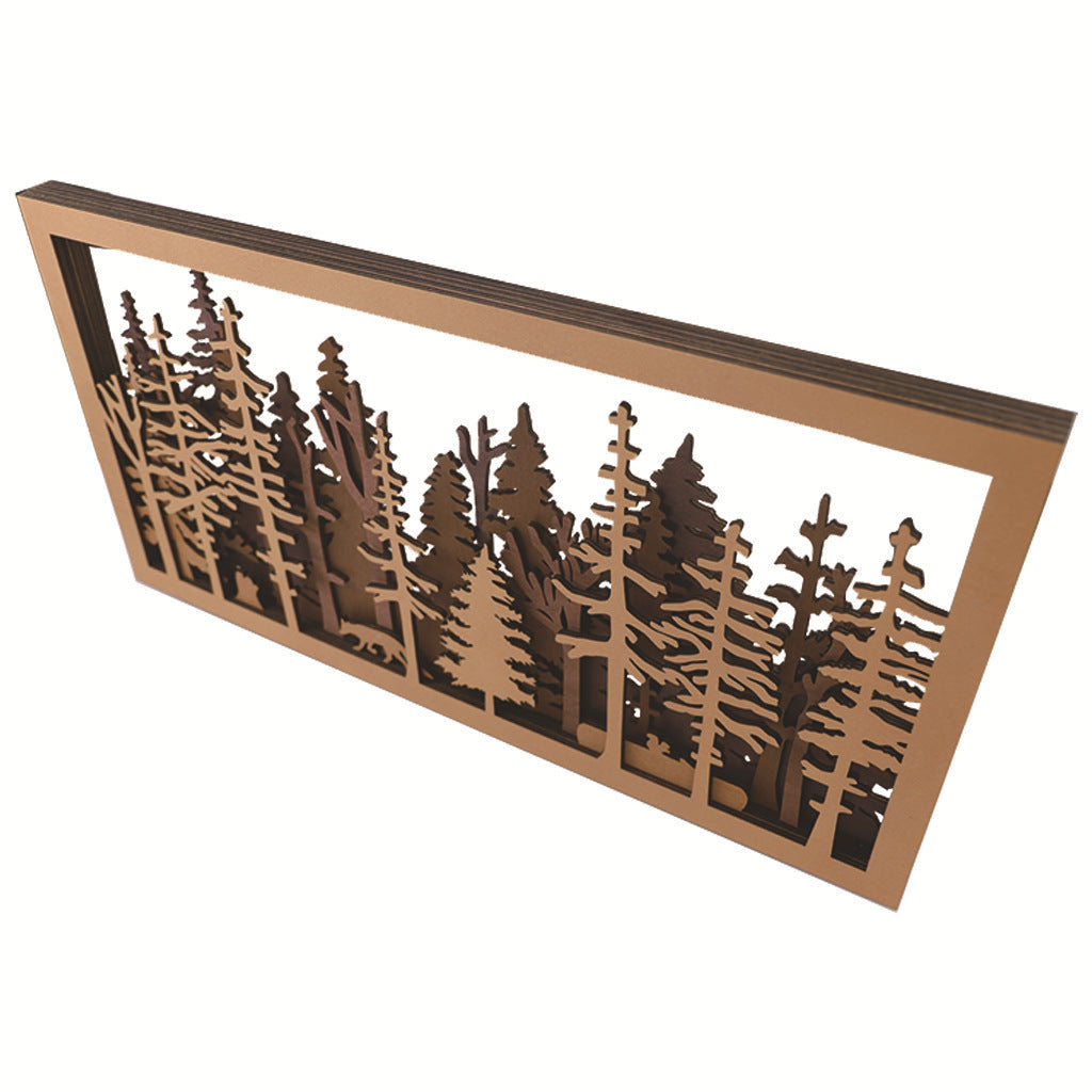 Forest Tree Isolated Wooden Decoration Wall Hanging Decoration